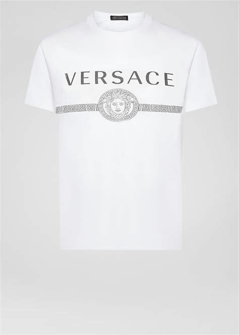 magliette versace bianca uomo|VERSACE.